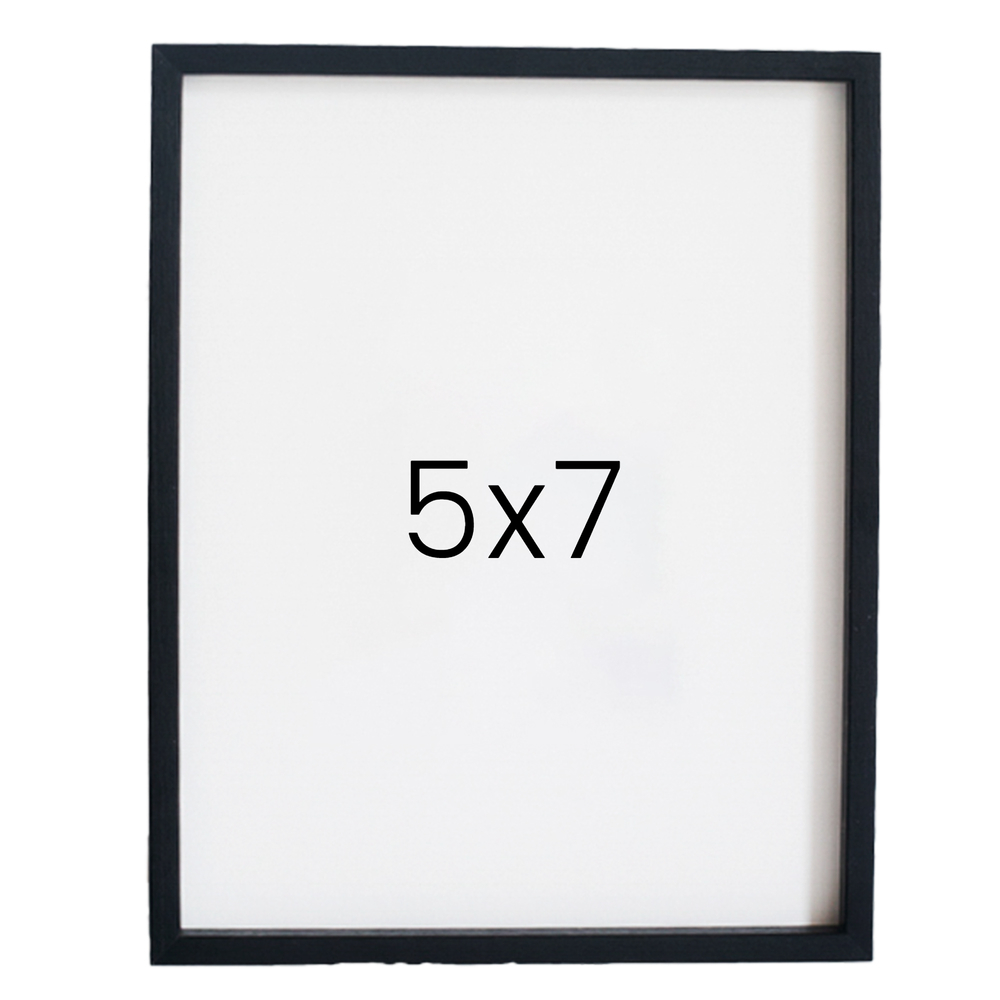 12mm레프 나무액자 사진액자 웨딩 포토테이블 사진인화 탁상 소형 5x7 127x177mm, 블랙 - 메인 이미지