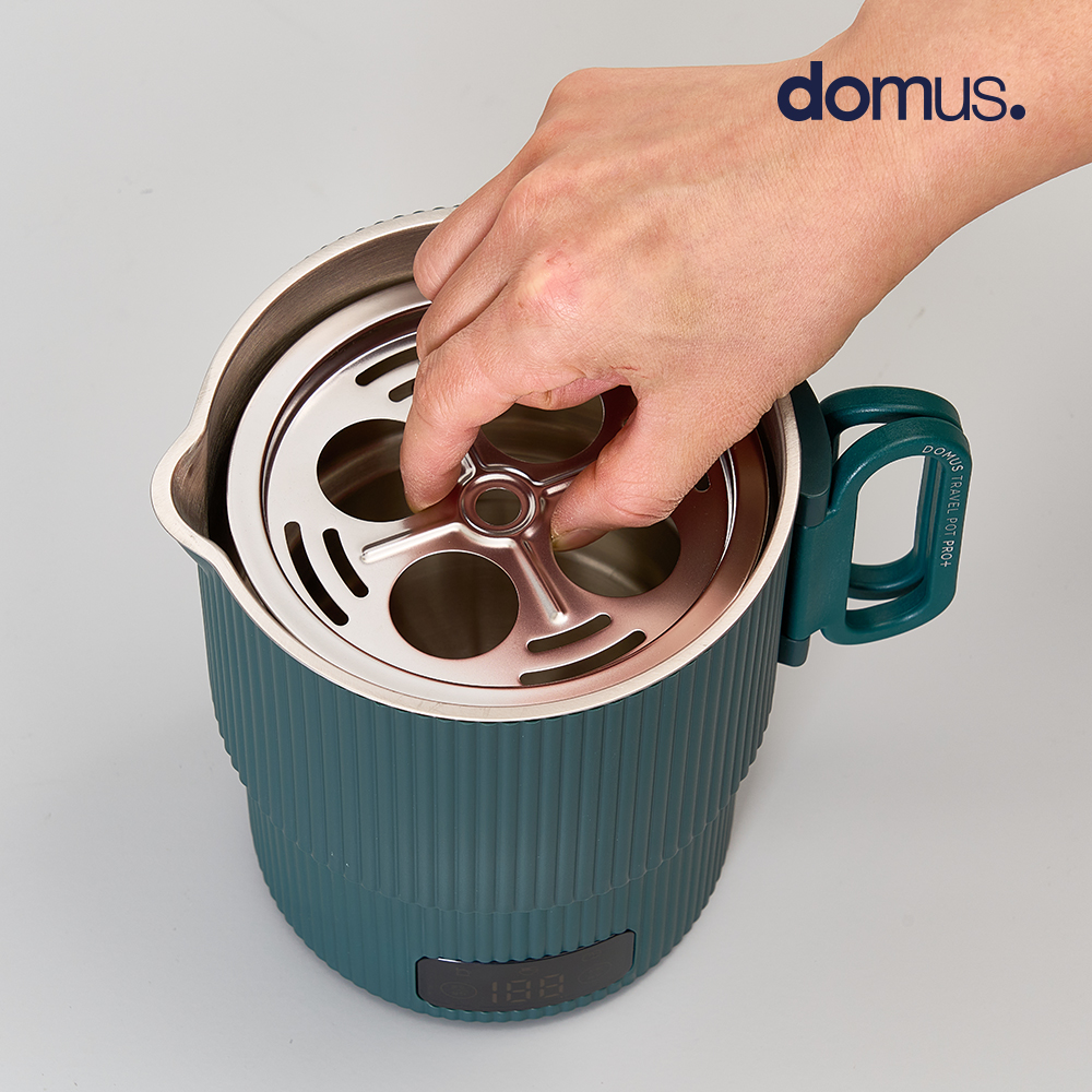 도무스 트래블 팟 프로 플러스 접이식 폴딩포트 110v겸용 캠핑 여행용 휴대용 라면포트 4컬러