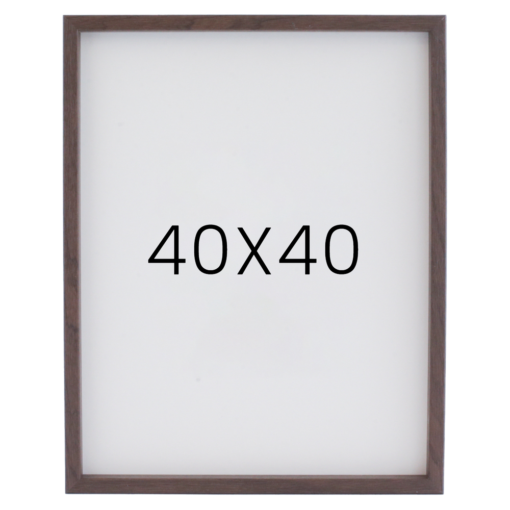 12mm레프 원목액자 우드 웨딩 전시회 맞춤 프레임 틀 40x40 400x400mm, 월넛 - 메인 이미지