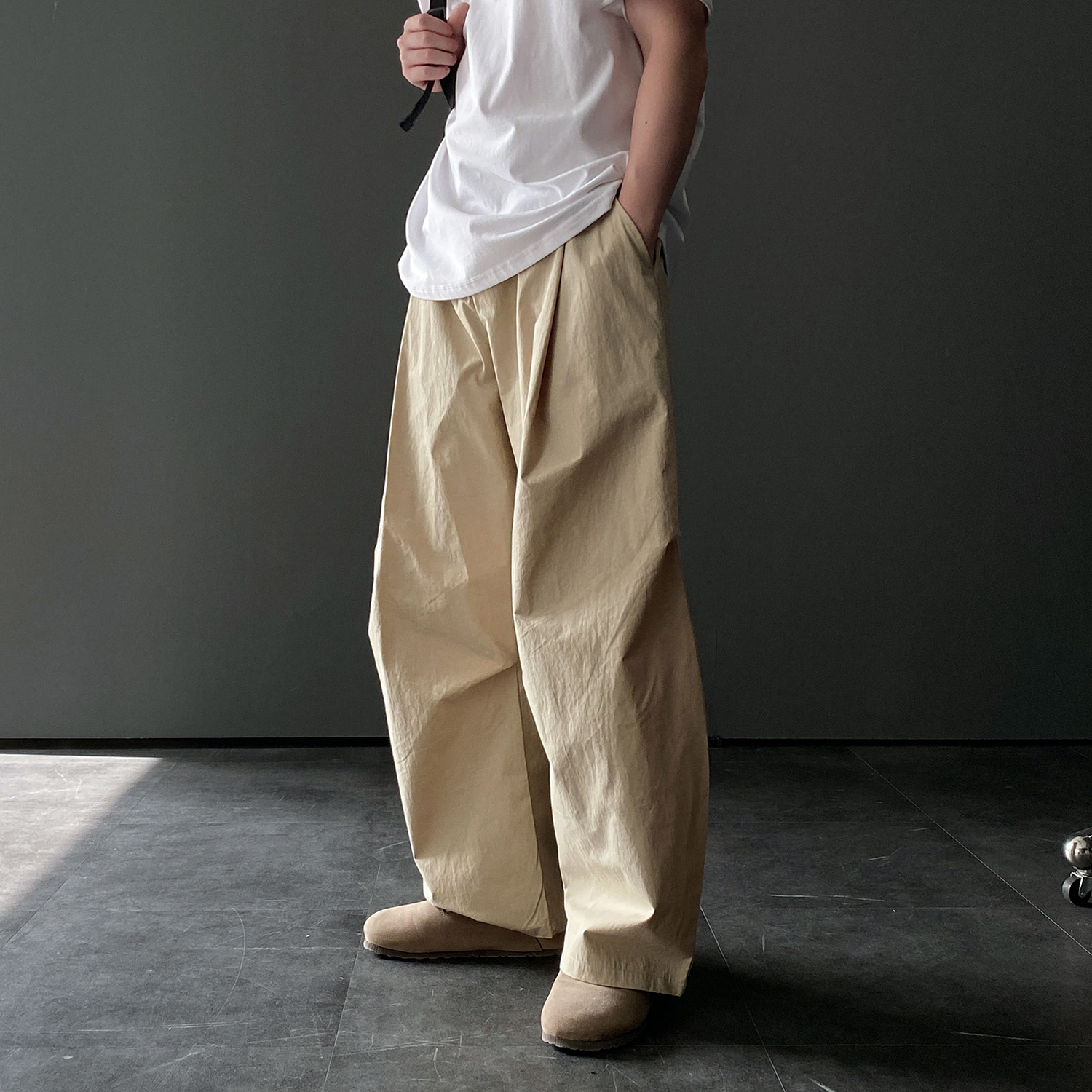 벌룬팬츠 파라슈트팬츠 나일론바지 남자통바지 - 상세 이미지 3