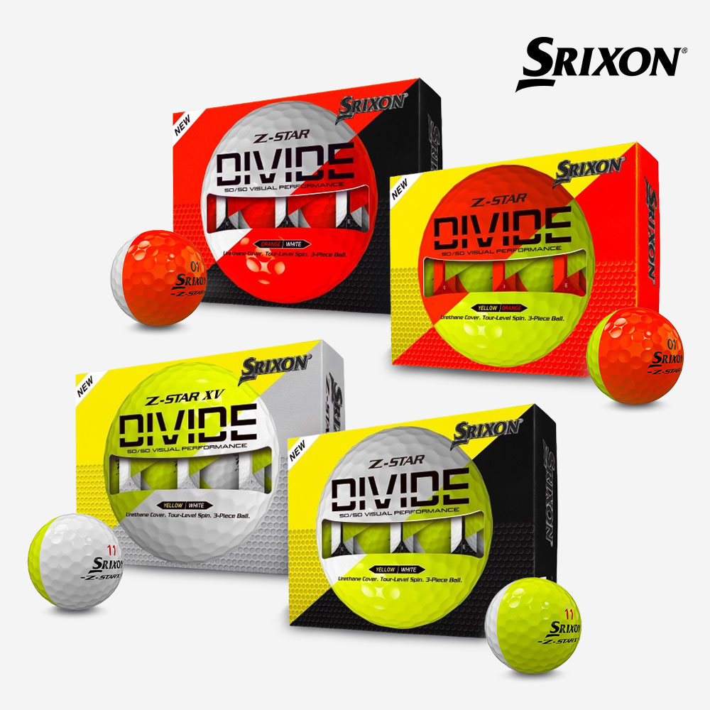 던롭코리아정품 25년 신상품 스릭슨 Z STAR9 제트스타 디바이드 3피스 반반 골프공