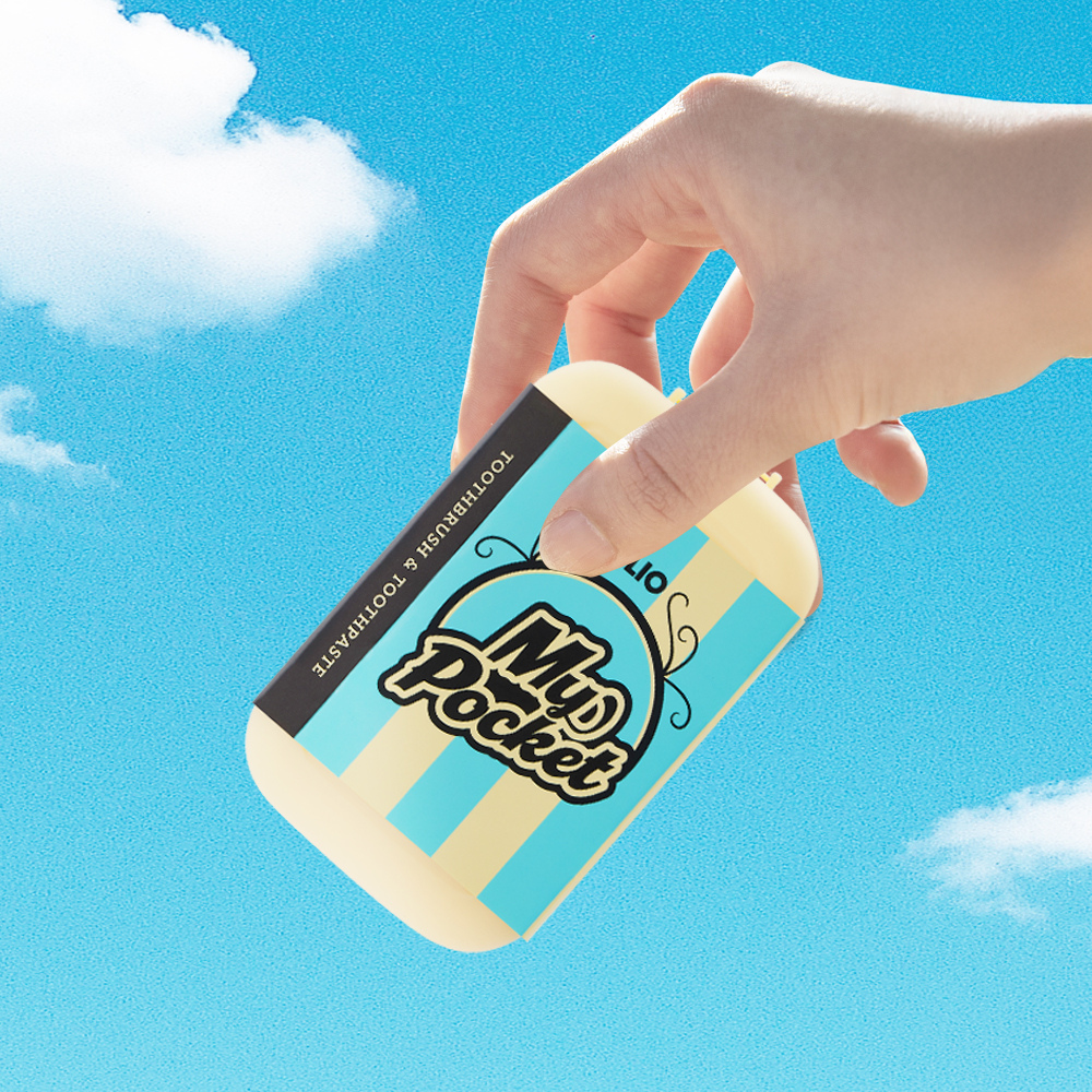 크리오 마이 포켓 휴대용 조립형 칫솔+치약 세트 1입 2세트