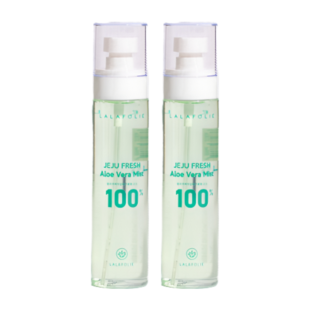 라라폴리 리얼 알로에 베라 100% 미스트 120ml 2개 세트 수분 쿨링 진정 - 상품 이미지
