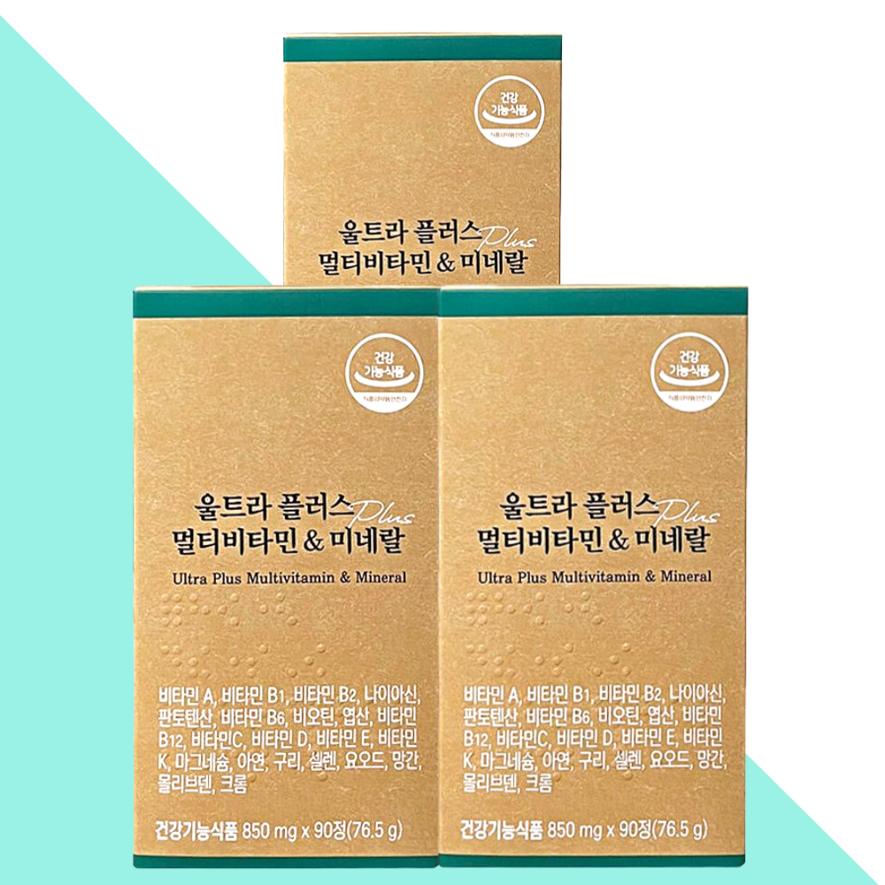 여에스터 멀티비타민앤미네랄 울트라플러스 에스더포뮬러 90정X3개 - 메인 이미지