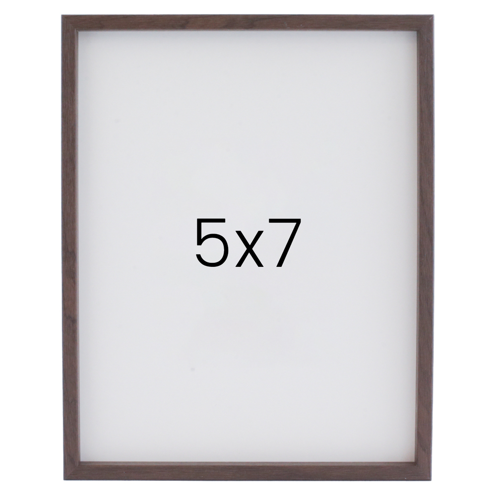 12mm레프 나무액자 사진액자 웨딩 포토테이블 사진인화 탁상 소형 5x7 127x177mm, 월넛 - 메인 이미지