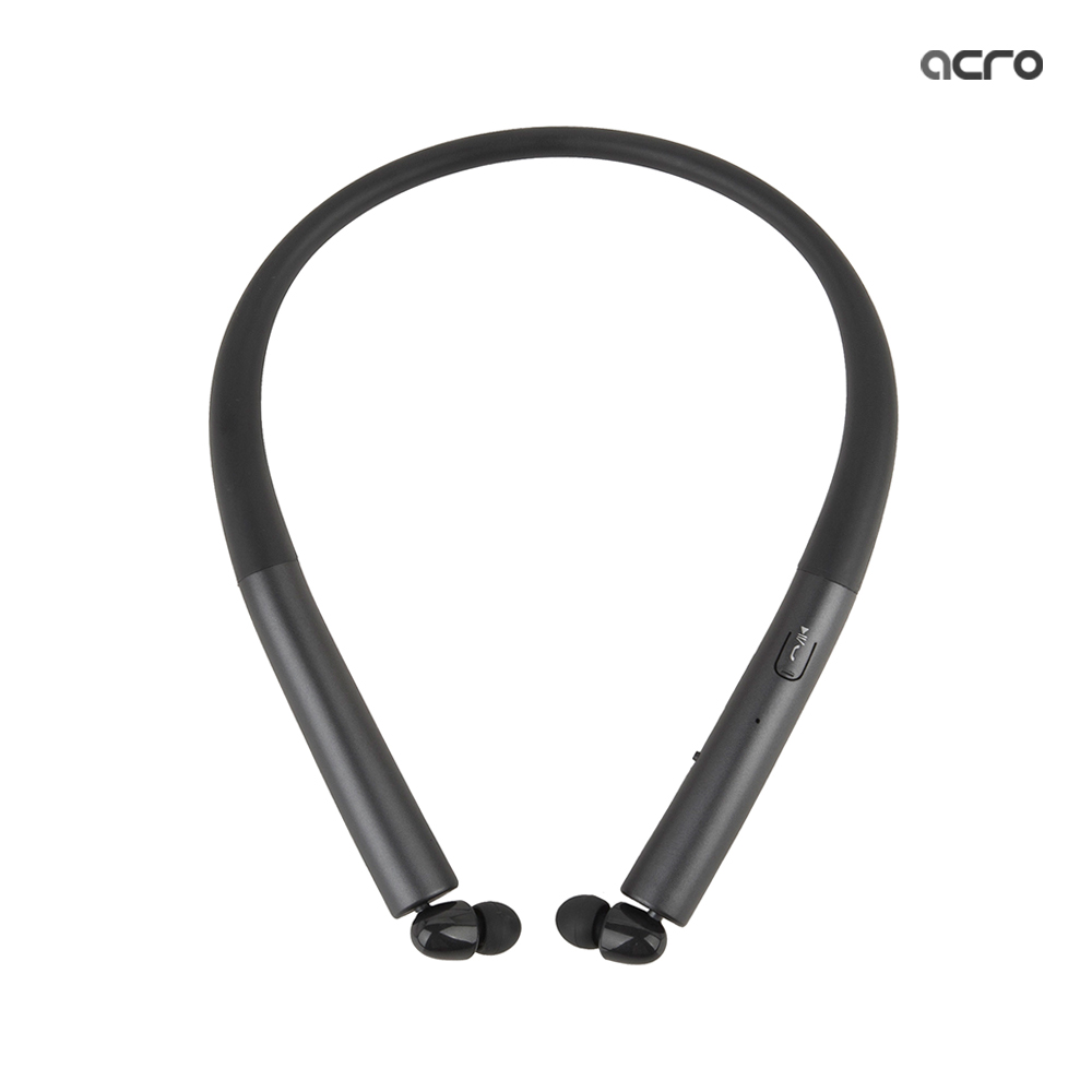 ACRO 넥밴드 이어폰 NE-1100 블루투스 무선 커널형 목걸이 블랙