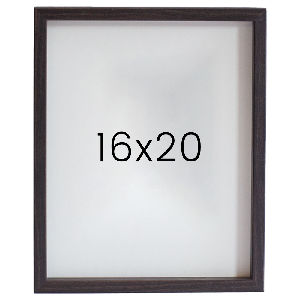 12mm레프 원목액자 우드 웨딩 전시회 맞춤 프레임 틀 16x20 406x508mm, 진밤 - 메인 이미지