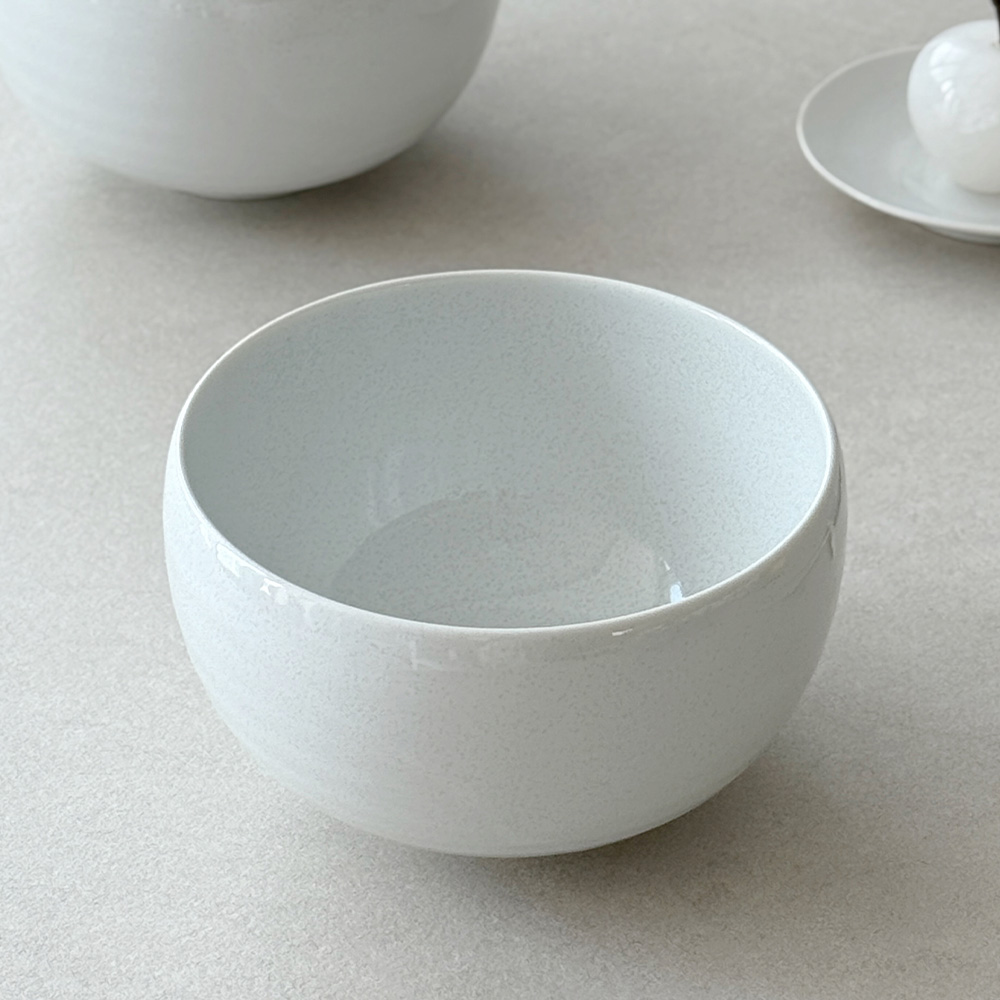 니코트 르블랑 달항아리 둥근 면기 온면기 탕기 떡국그릇 MADE IN JAPAN