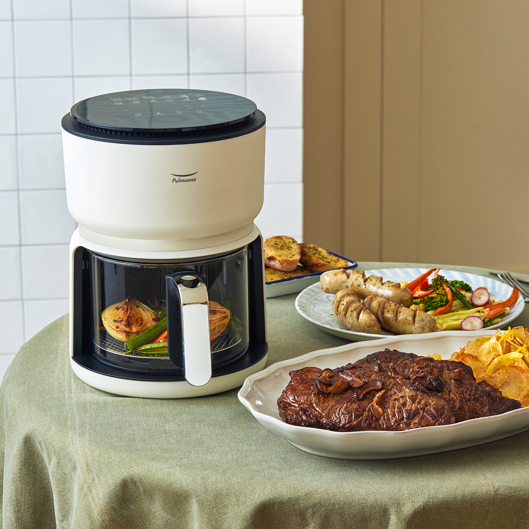 풀무원 글라스쿡 3L 소형 유리 에어프라이기 미니 글라스 에어프라이어 AB03C00V