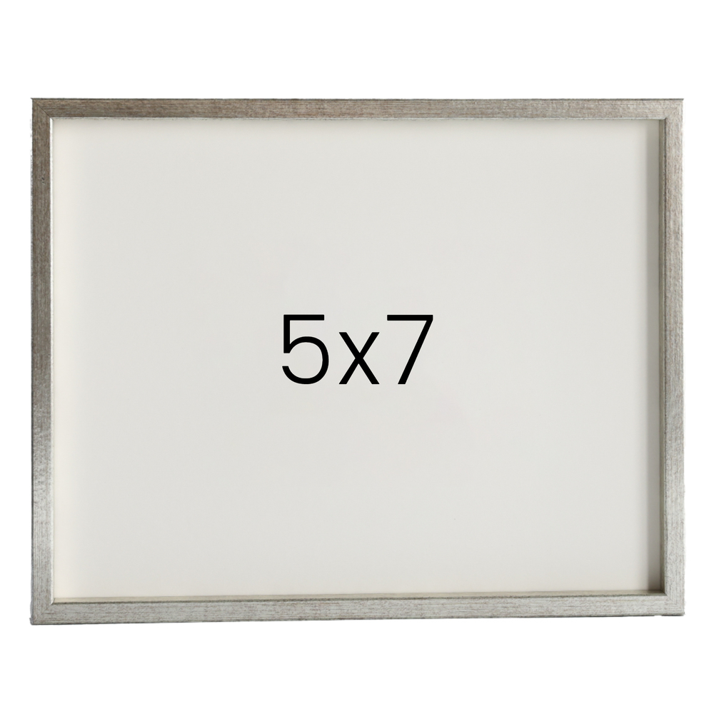 12mm레프 나무액자 사진액자 웨딩 포토테이블 사진인화 탁상 소형 5x7 127x177mm, 실버 - 메인 이미지