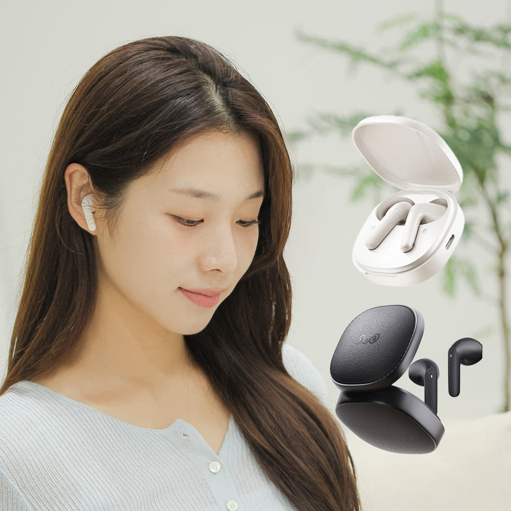 QCY AIR 이어폰 착용 모습