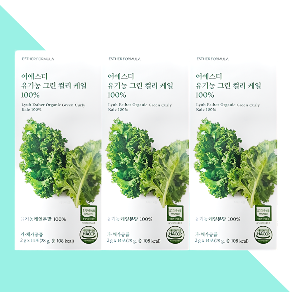 에스더포뮬러 유기농 컬리 케일 가루 파우더 여에스터 14포X3개 - 메인 이미지