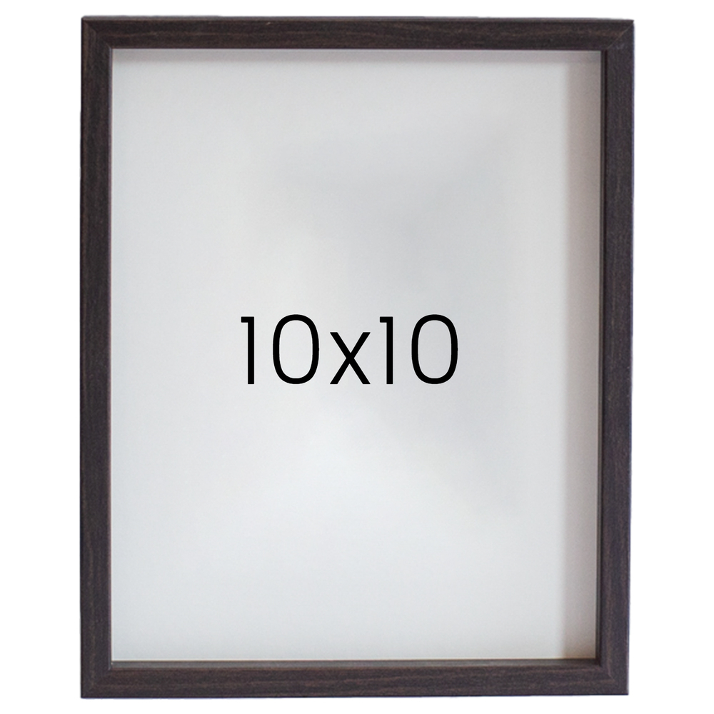 12mm레프 원목액자 우드 웨딩 전시회 맞춤 프레임 틀 10x10 254x254mm, 진밤 - 메인 이미지