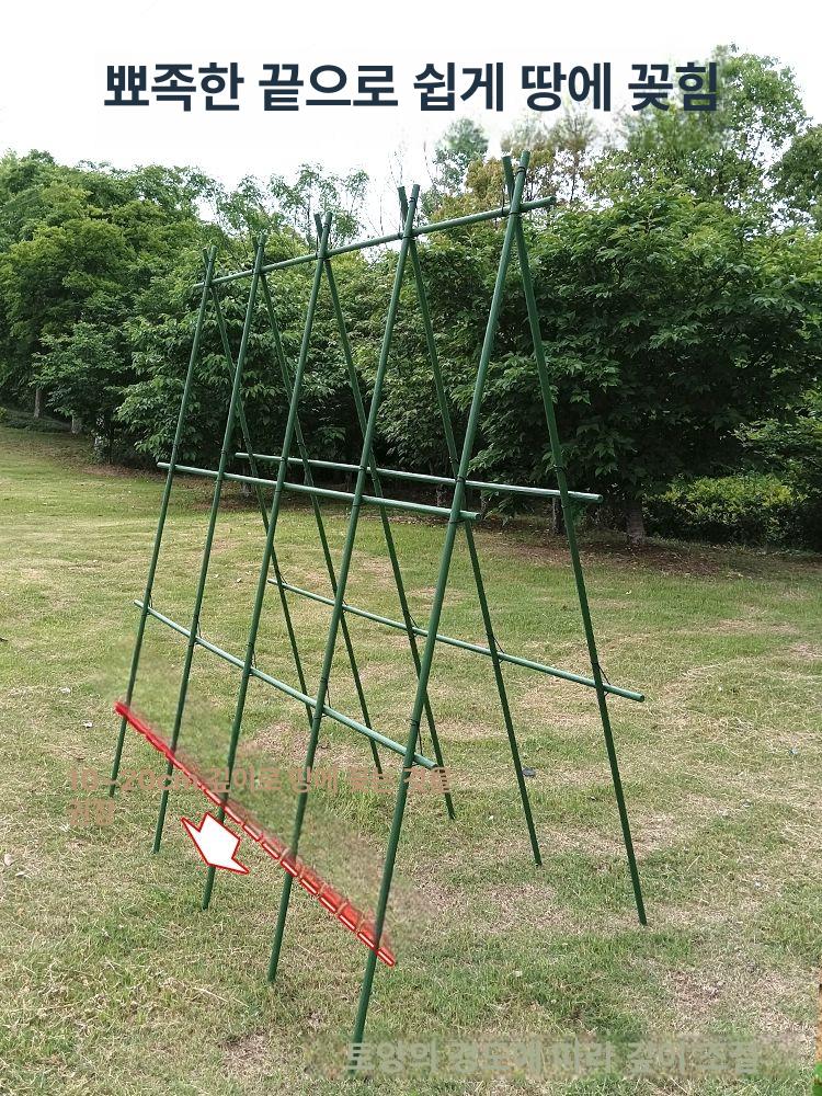 대형 오이지지대 호박 텃밭 토마토 식물지지대 포도 원예 넝쿨 장미 농사용 20mm 210cm 150cm - 상세 이미지 4