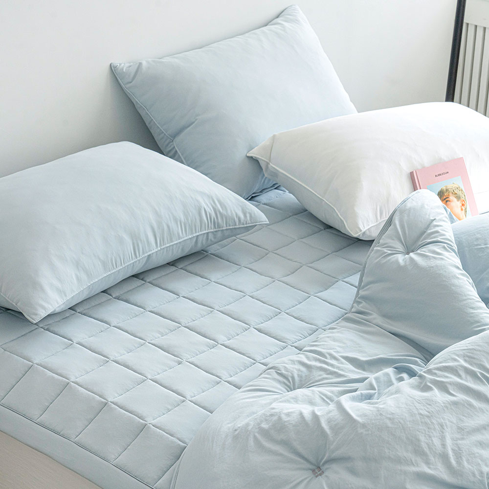 마이컬렉션 아토피 알러지케어 침대패드 SS 먼지없는 국내산 누빔패드 고정밴드