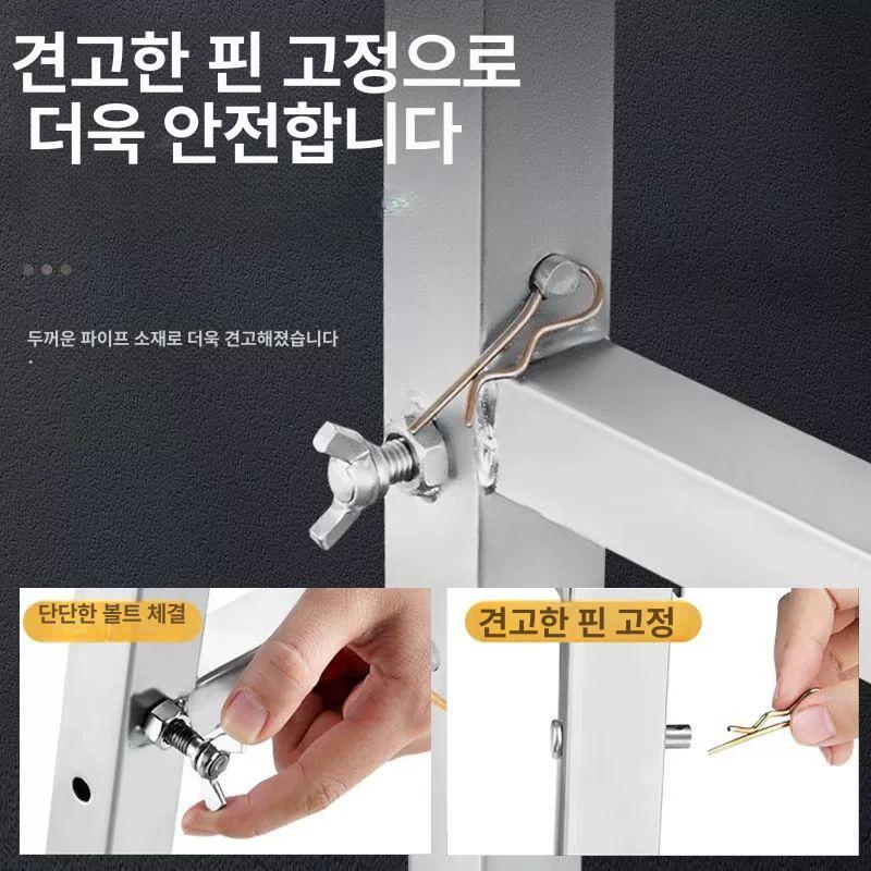 접이식 우마 도배의자 작업대 말비계 발판 알루미늄 80x30 고정형 단지지지 - 상세 이미지 2