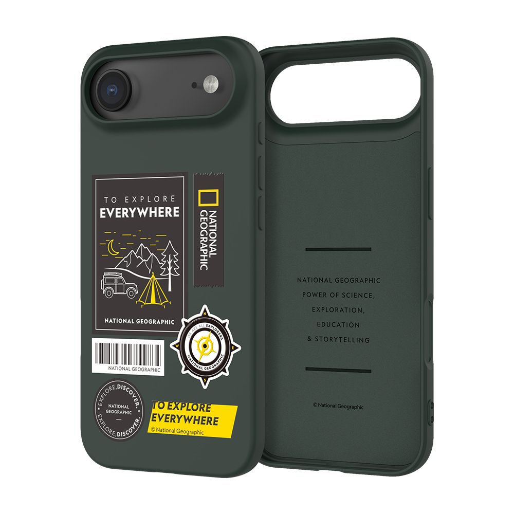 내셔널지오그래픽 팔레트 컬러 와펜 케이스 캠핑 포레스트그린, 아이폰 에어
