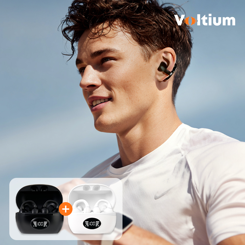 1+1 볼티움 러닝 운동 헬스 블루투스 무선 오픈형 귀걸이형 이어폰