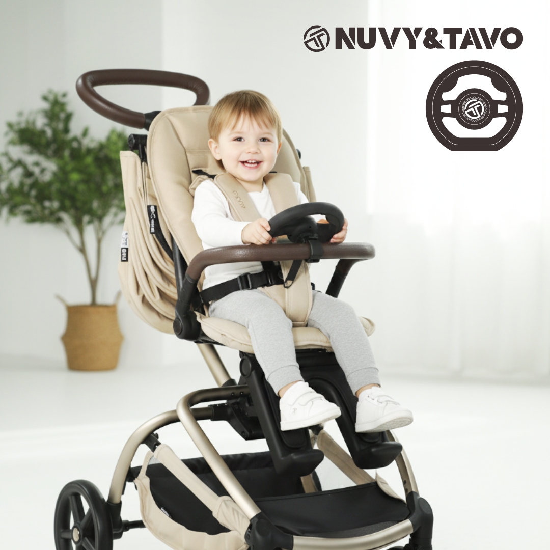 [누비앤타보] TAVO 아기 유아 자동차 핸들 운전놀이 장난감 다양한 유아용품에 장착가능