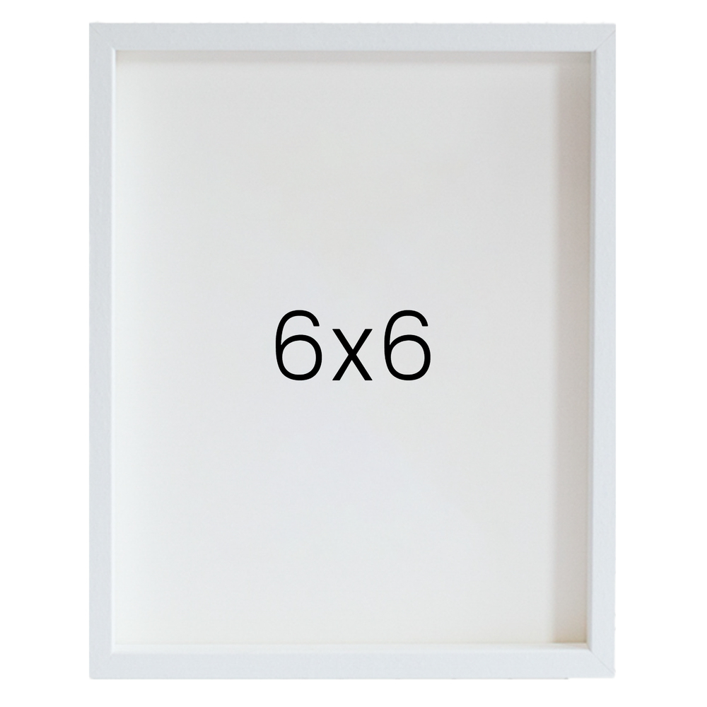 12mm레프 나무액자 사진액자 웨딩 포토테이블 인화 탁상 소형 6x6 152x152mm, 화이트 - 메인 이미지
