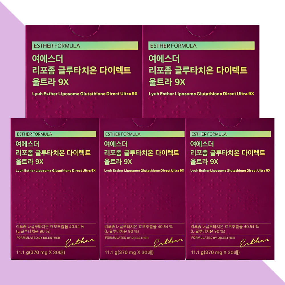 에스더포뮬러 글루타치온 필름 울트라9X 리포좀 30매X5박스 - 메인 이미지