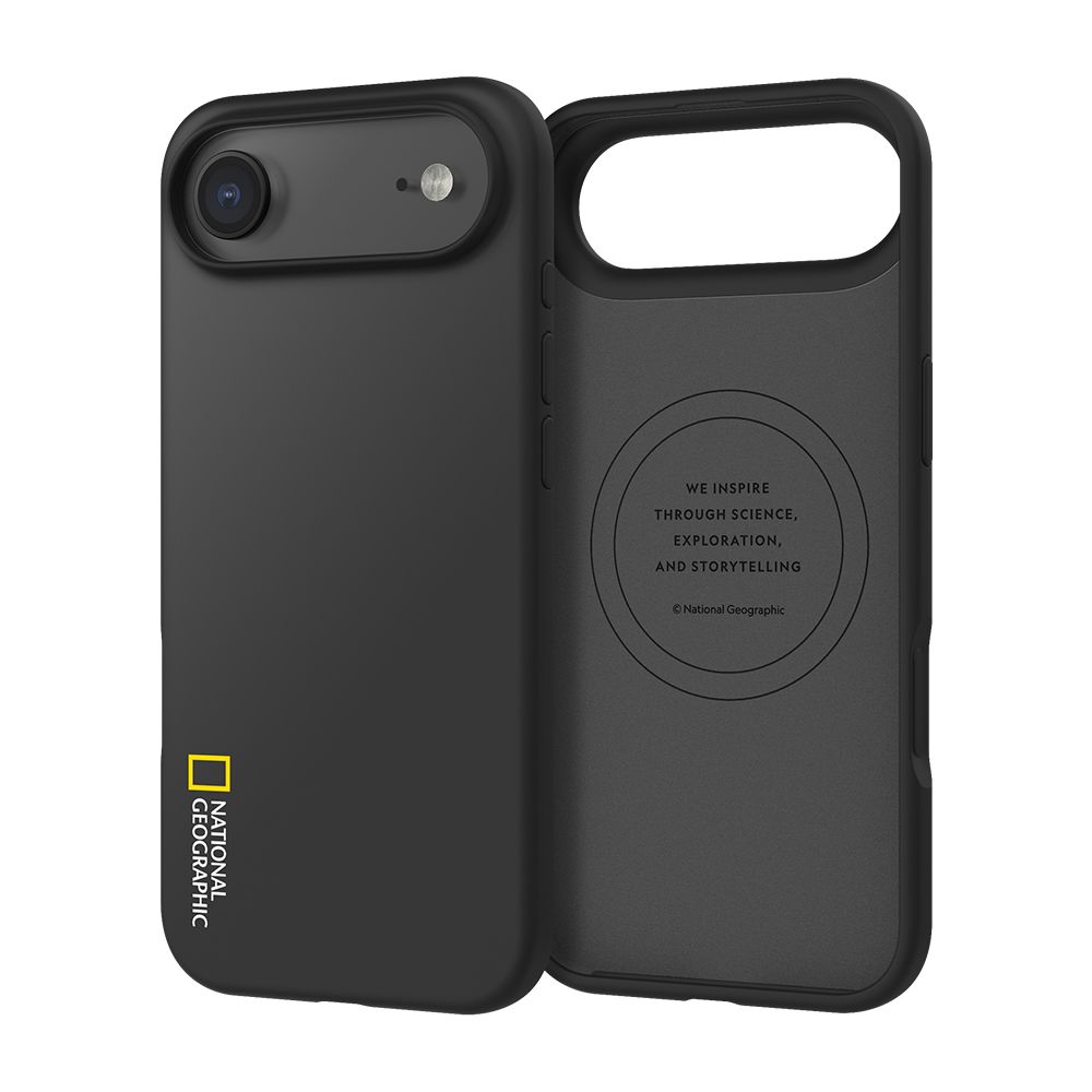 내셔널지오그래픽 맥세이프 실리콘 케이스 블랙, 아이폰 에어