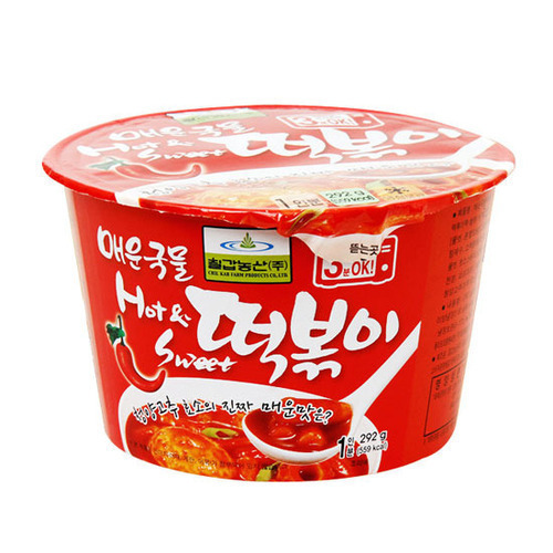 칠갑농산 즉석 컵 간편식 5종 매운국물 떡볶이 똑쌀 들깨 떡국 수제비 누룽지 설렁탕 - 상세 이미지 2