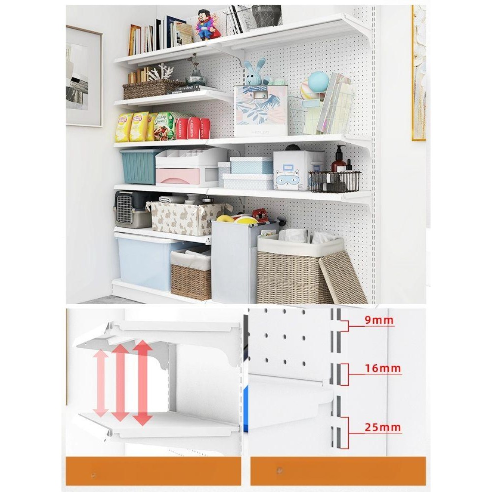 타공판 선반 천공 보드 파티션 디스플레이 랙 안진판 69x30 여섯 가지 73cm - 상품 이미지