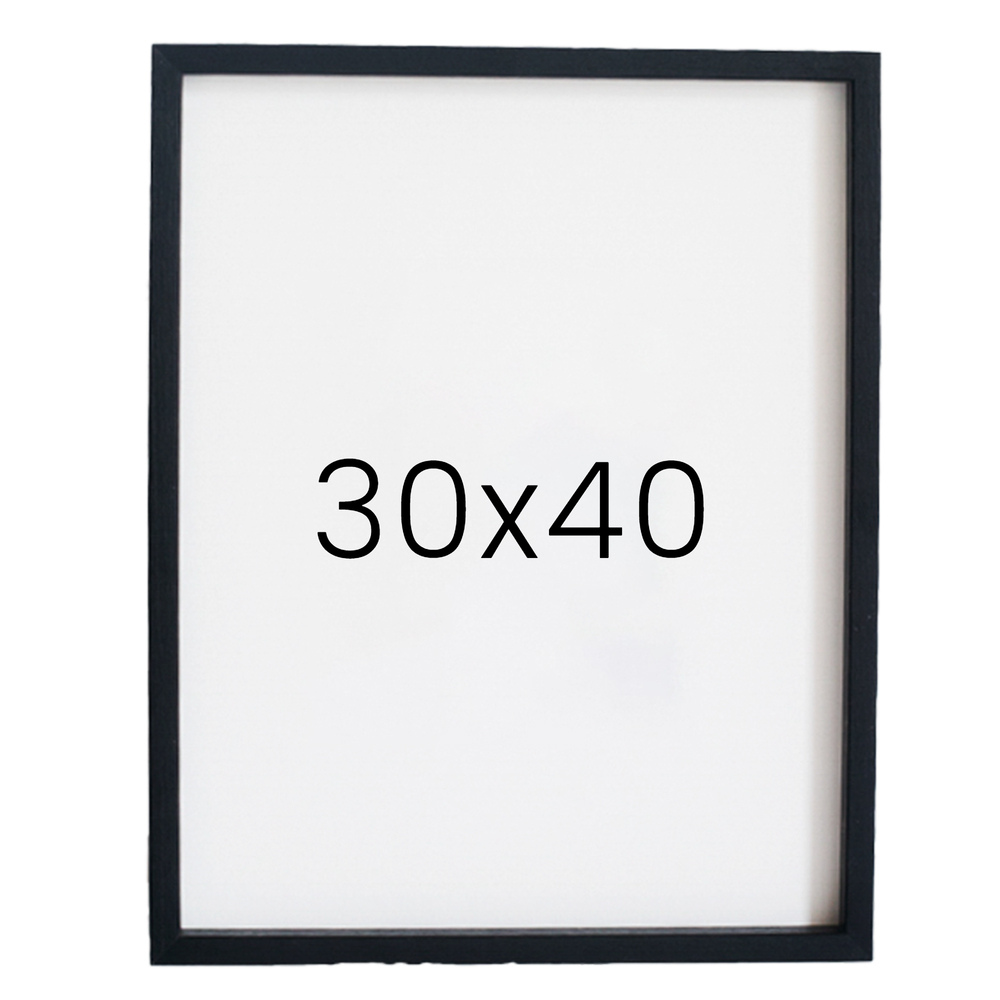 12mm레프 원목액자 우드 웨딩 전시회 맞춤 프레임 틀 30x40 300x400mm, 블랙 - 메인 이미지
