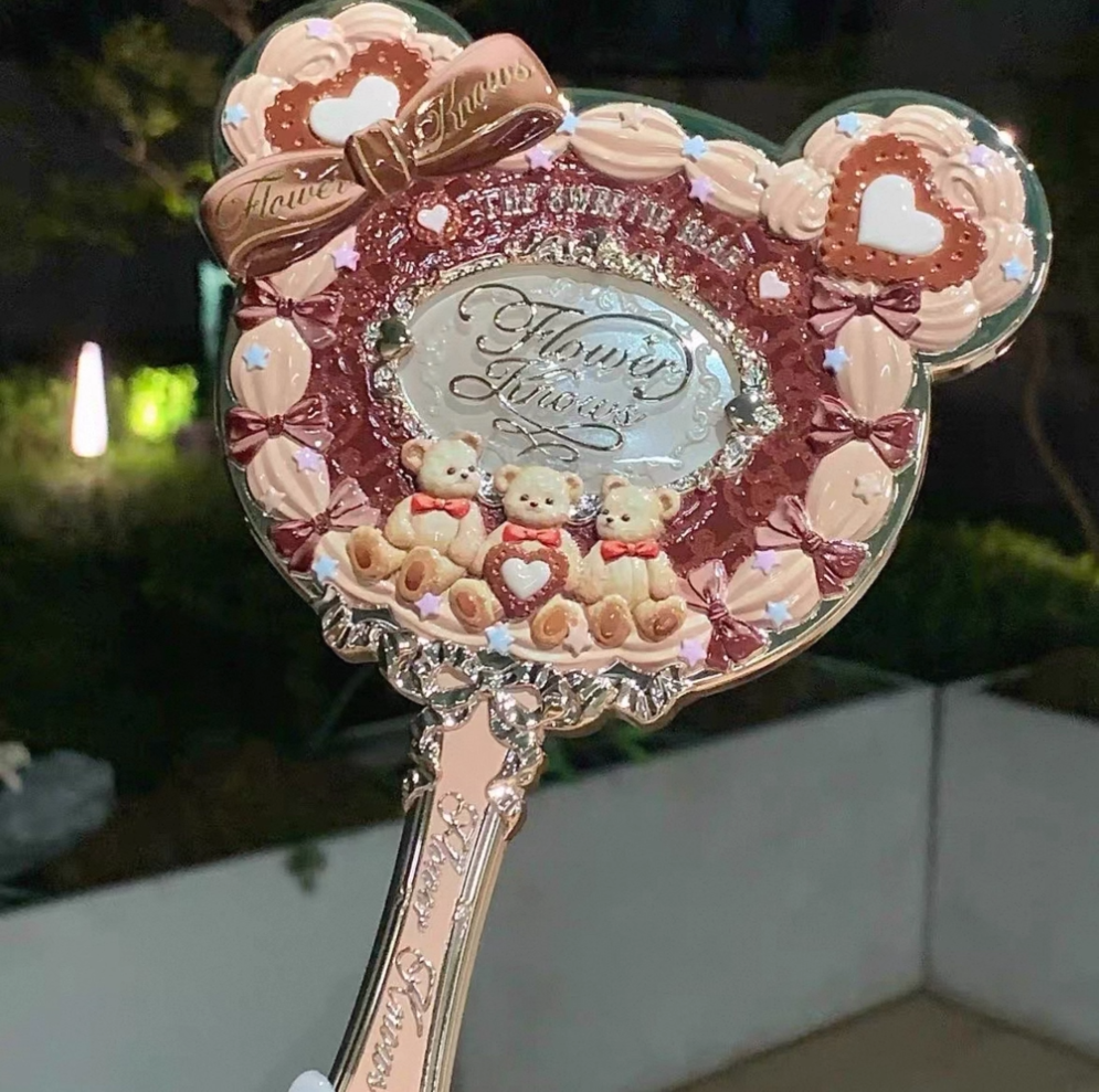 플라워노즈 스위티베어 거울 손거울 귀여운 화장거울 - 상세 이미지 4