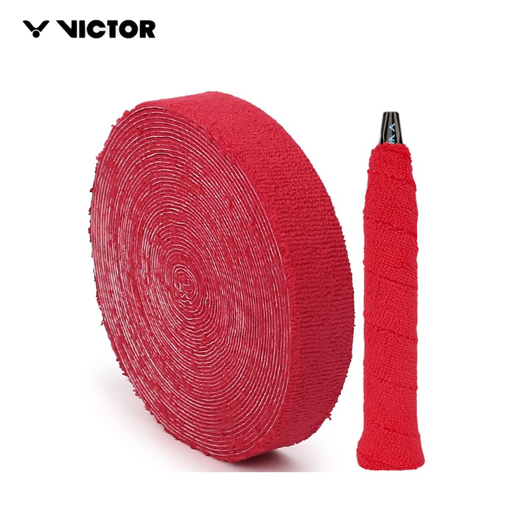 빅터 선수용 얇은 롤 타올그립 GR335D 레드 10개 분량 - 상품 이미지