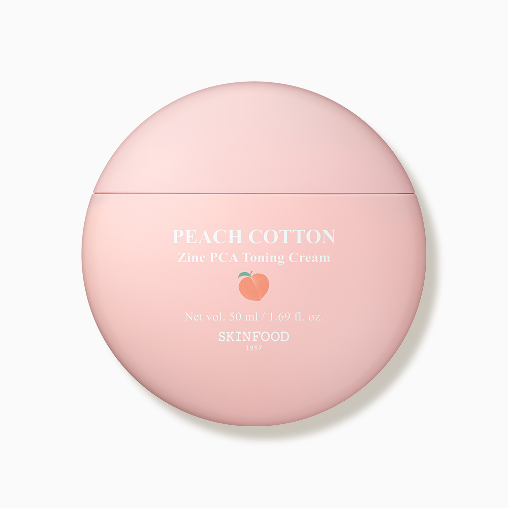 [스킨푸드] 피치뽀송 징크 PCA 진정 톤업 토닝 크림 50ml_복숭아톤업크림 - 상품 이미지
