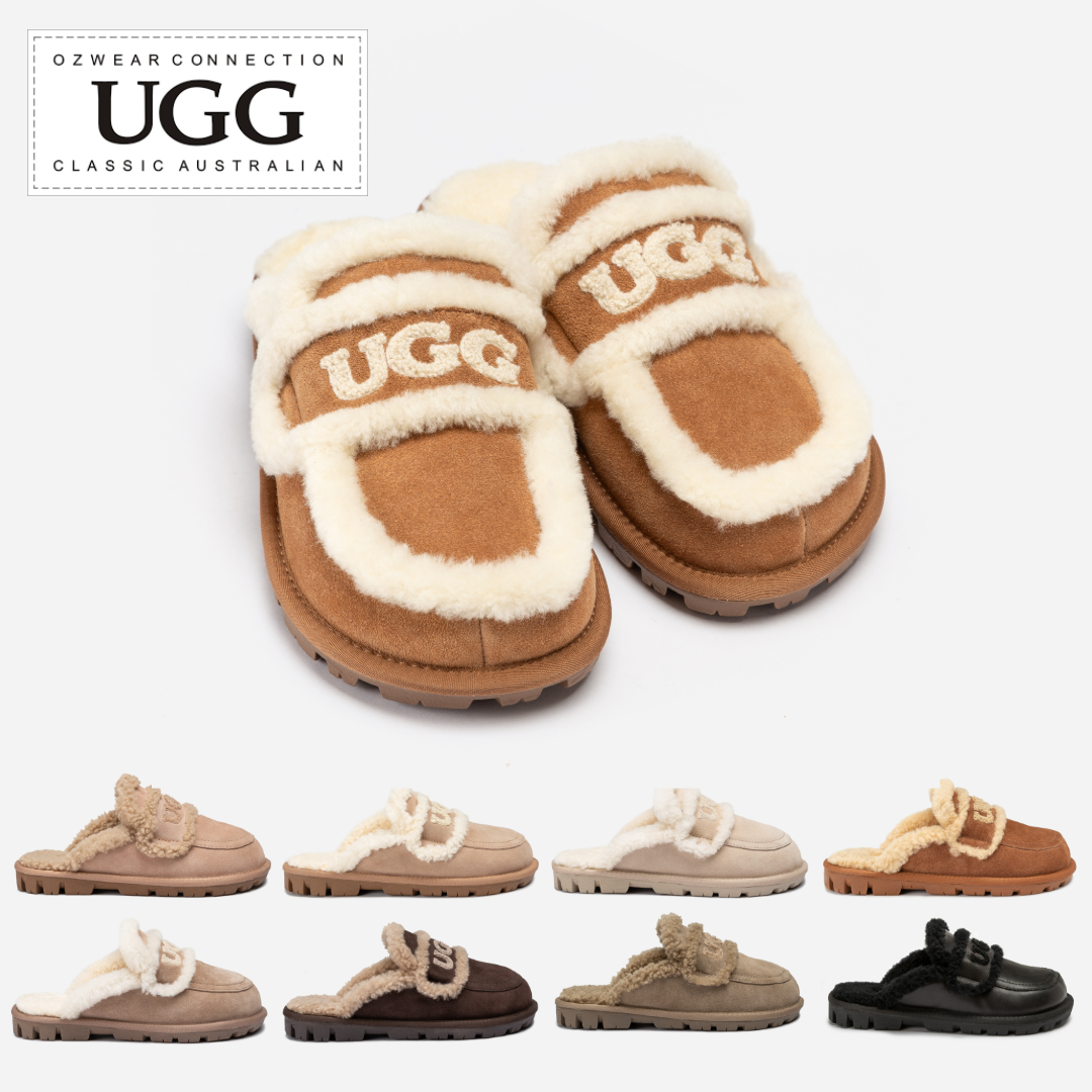 호주 오즈웨어 바이올렛 나파 시어링 뮬 겨울 방한 양털 여성 어그 슬리퍼 OB938