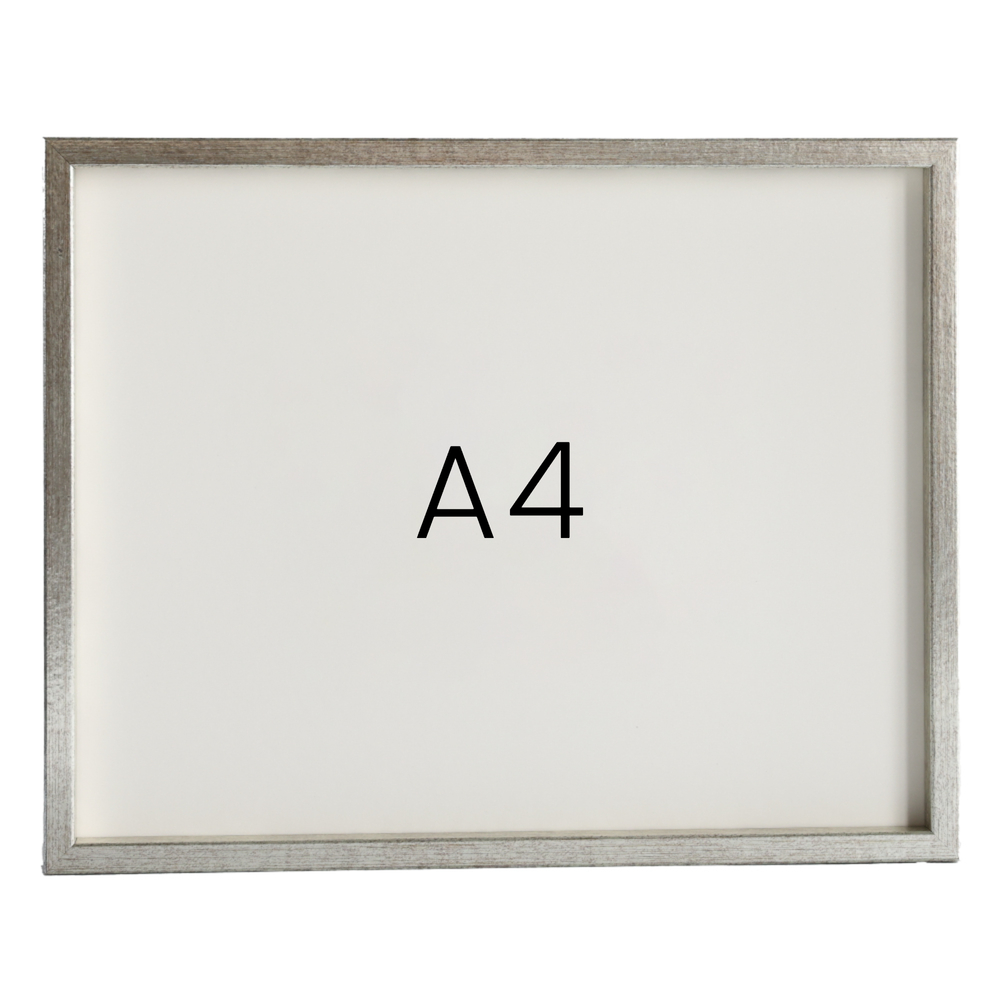 12mm레프 원목액자 우드 웨딩 전시회 맞춤 프레임 틀 A4 210x297mm, 실버