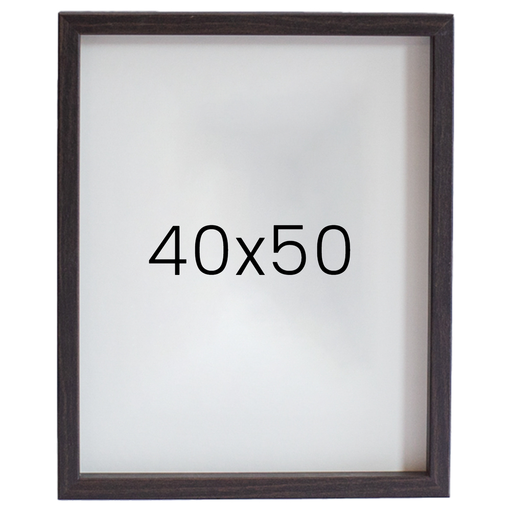 12mm레프 원목액자 우드 웨딩 전시회 맞춤 프레임 틀 40x50 400x500mm, 진밤 - 메인 이미지