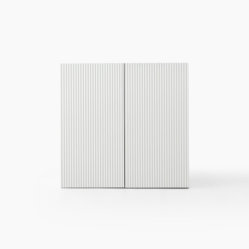 피크 2문 낮은수납장 템바 화이트 795X415X780MM, 2단, 화이트 8887.0698 - 메인 이미지