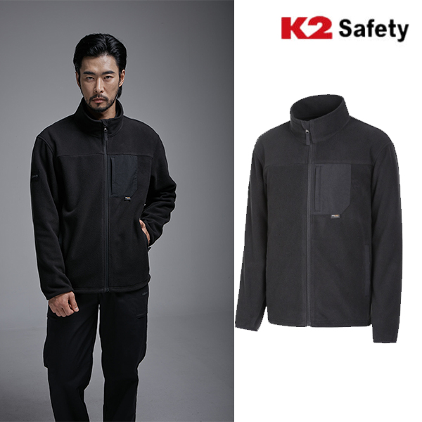 K2 세이프티 바람막이자켓 겨울 플리스 근무복 작업복 회사원 보온 F3102 이미지 8