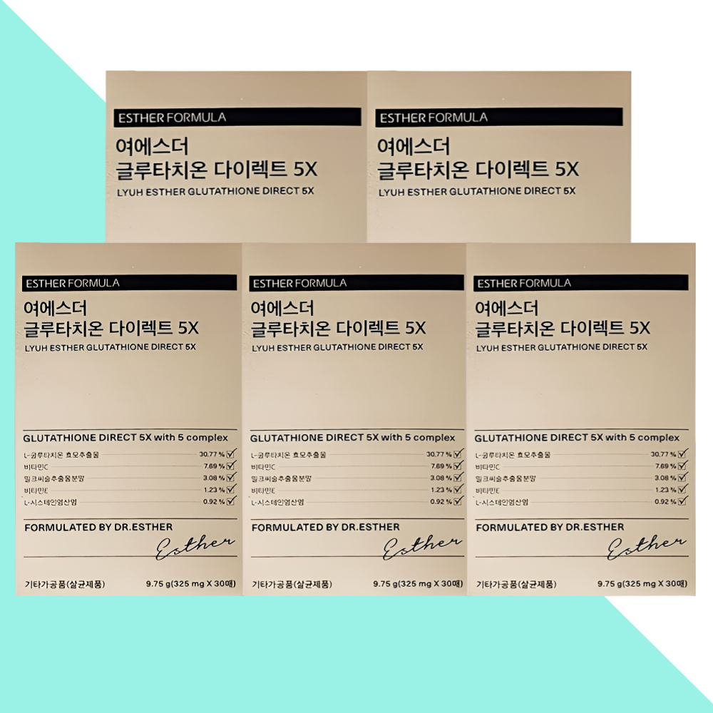 에스더포뮬러 글루타치온 필름 5X 여에스터 30매X5개 - 메인 이미지