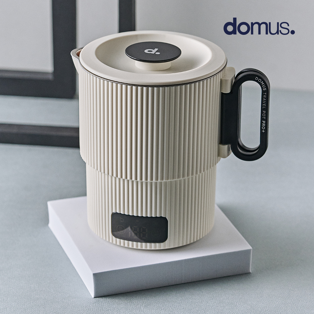 도무스 트래블 팟 프로 플러스 접이식 폴딩포트 110v겸용 캠핑 여행용 휴대용 라면포트 4컬러