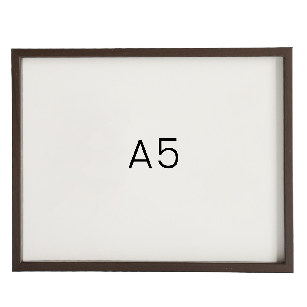12mm레프 원목액자 우드 웨딩 전시회 맞춤 프레임 틀 A5 148mmx210mm, 커피진밤 - 메인 이미지