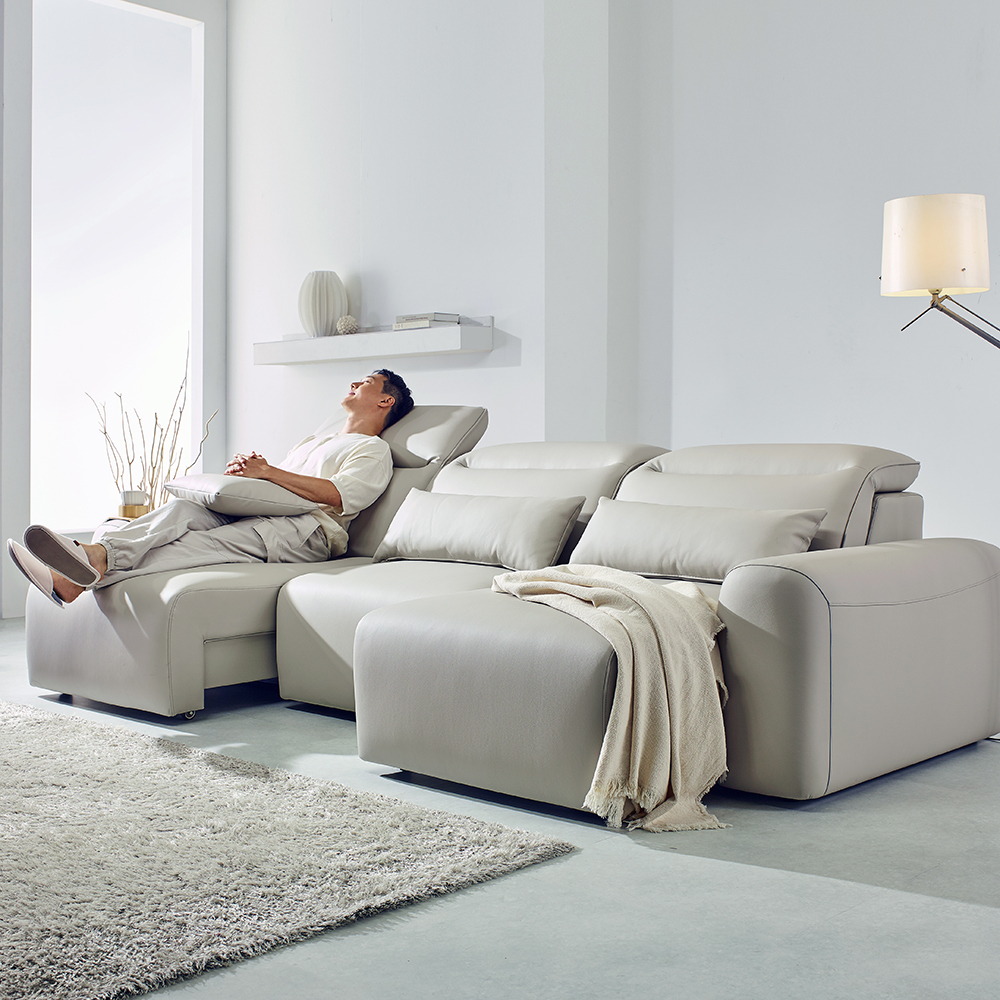 투코 시에모 3세대 발끼임 방지 리클라이너 쇼파 슬라이드 모션 무빙 소파 이지클린 가죽 패브릭 4인용