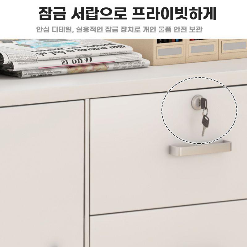 서랍장 거실 침실 수납장 모던 가구 이동식 캐비닛 - 상세 이미지 4
