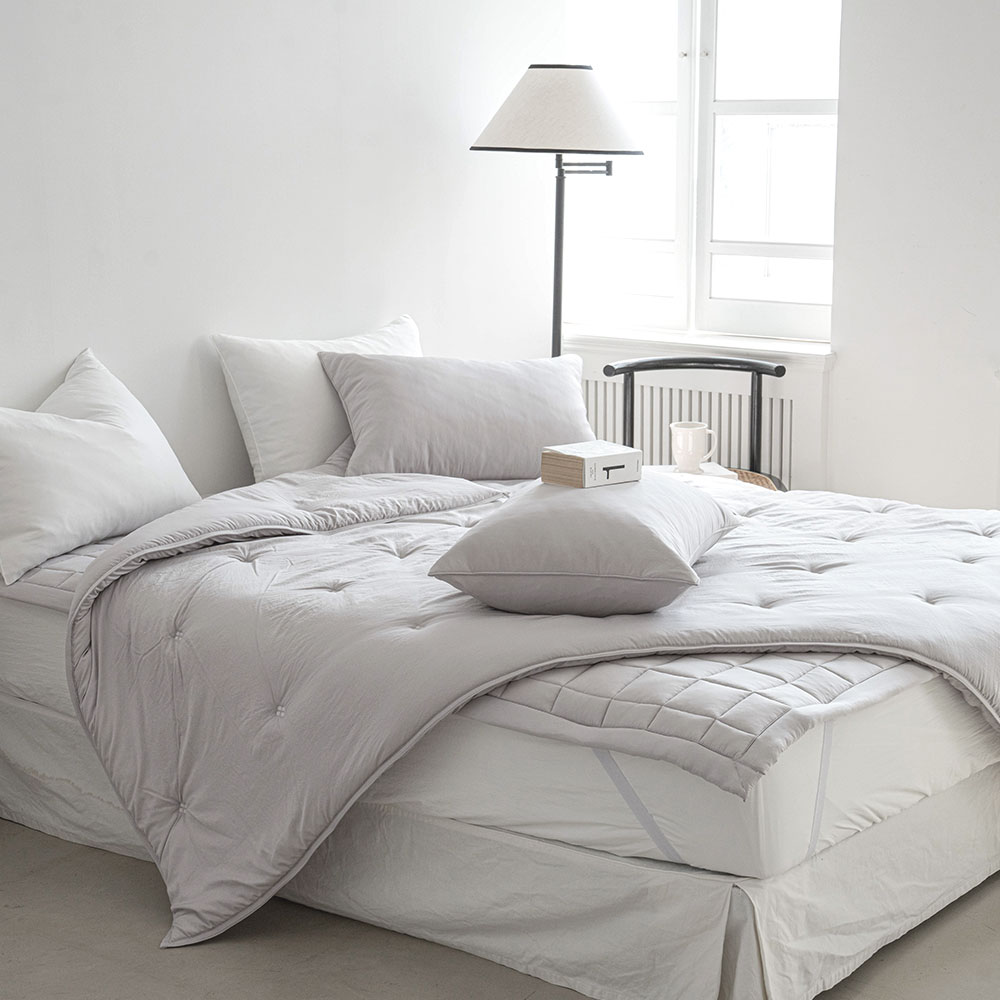 마이컬렉션 아토피 알러지케어 침대패드 SS 먼지없는 국내산 누빔패드 고정밴드