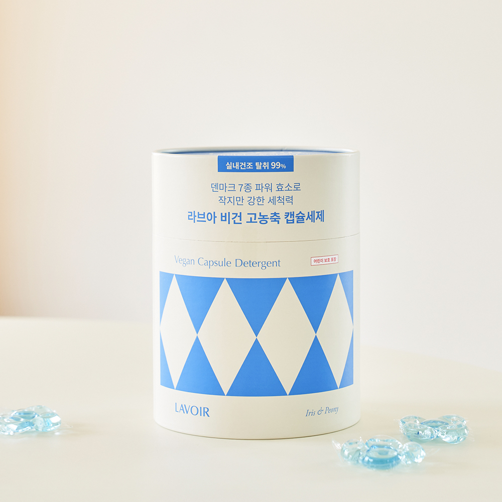 [슈퍼적립] 라브아 비건인증 고농축 캡슐세제 코스트코 중성 저자극 60개입, 아이리스피오니, 1개 - 상세 이미지 4