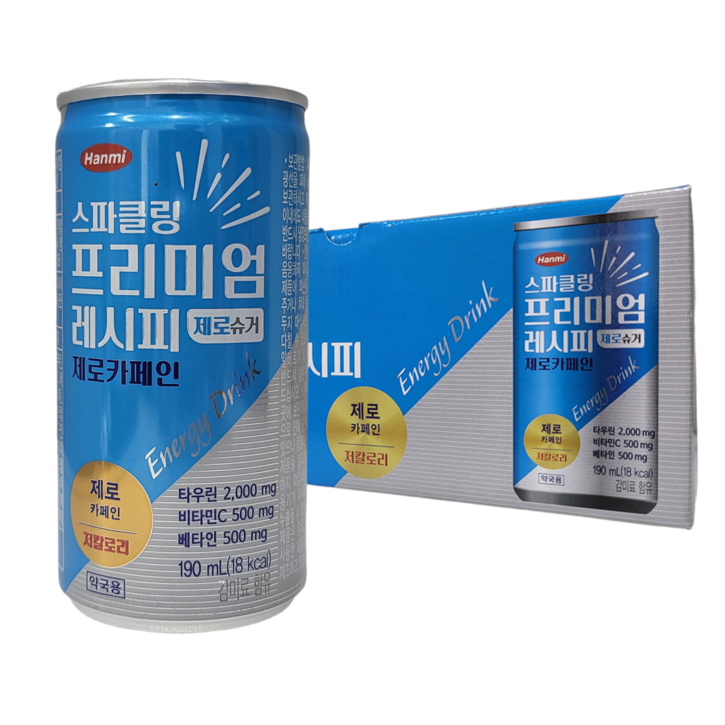 한미 스파클링 프리미엄 레시피 제로슈거 제로카페인 10캔 - 상품 이미지