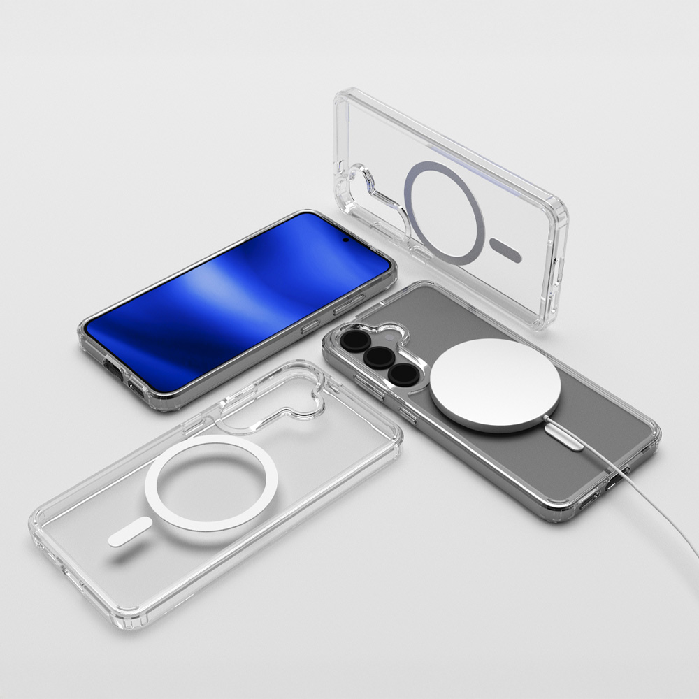 [내일배송] 코커 맥스킨 맥세이프 변색방지 2800GS 3배자력 슬림 범퍼 케이스 투명, 갤럭시S24 플러스 - 상세 이미지 2