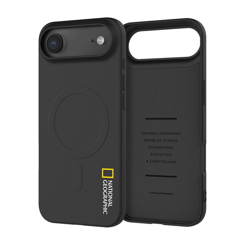 내셔널지오그래픽 맥세이프 소프트 케이스 블랙, 아이폰 에어