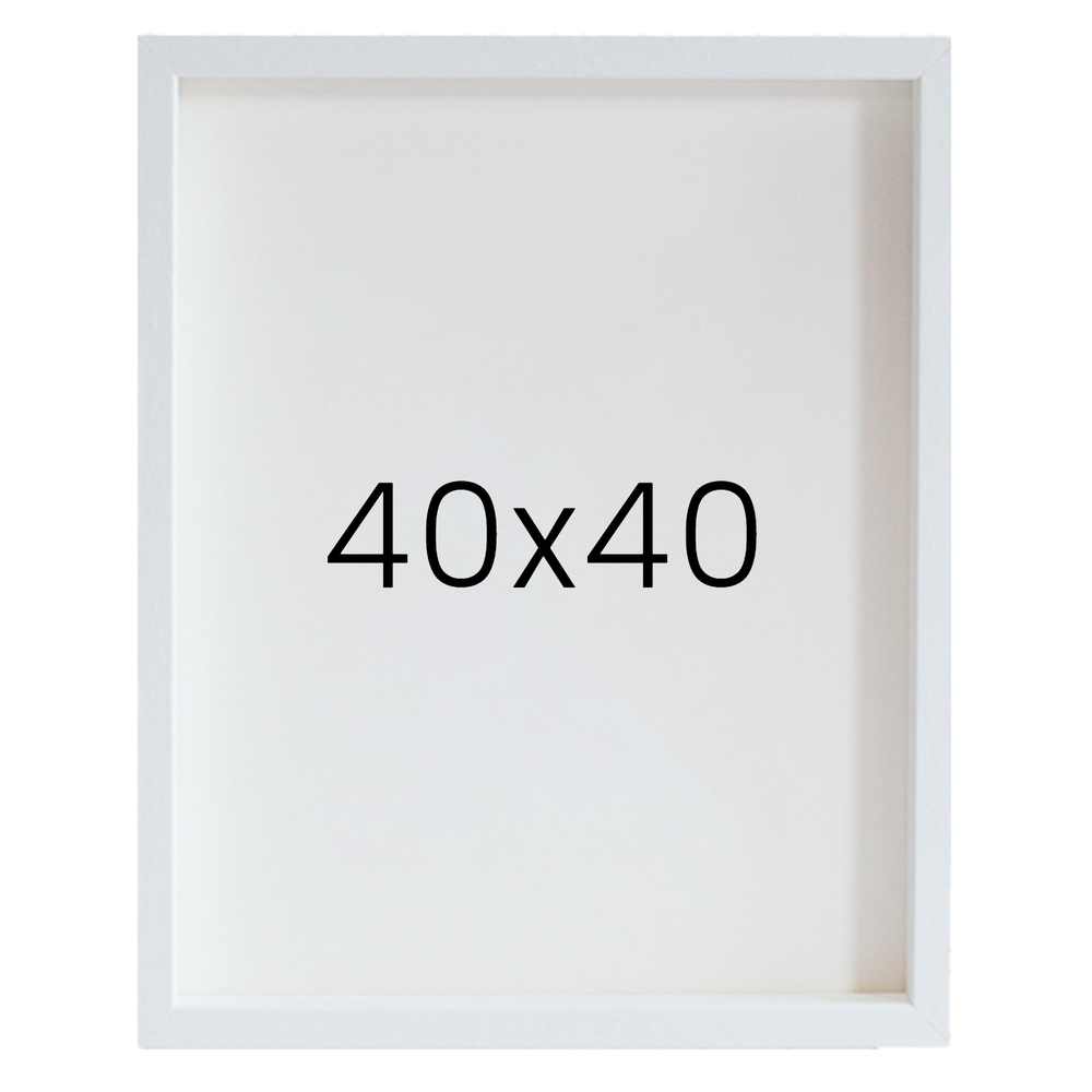 12mm레프 원목액자 우드 웨딩 전시회 맞춤 프레임 틀 40x40 400x400mm, 화이트 - 메인 이미지