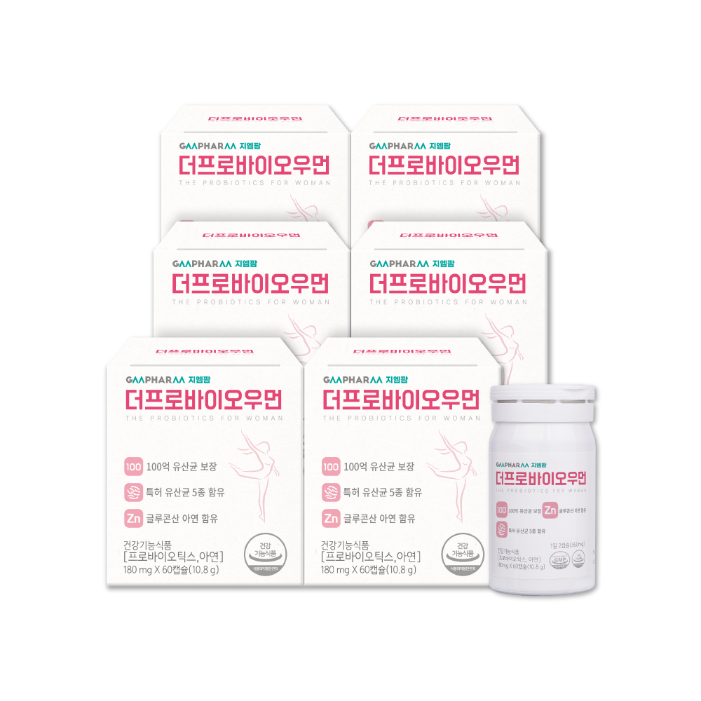 더프로바이오우먼 6개월분 질 건강 유산균 100억 여성 여자 임산부 임신 수유부