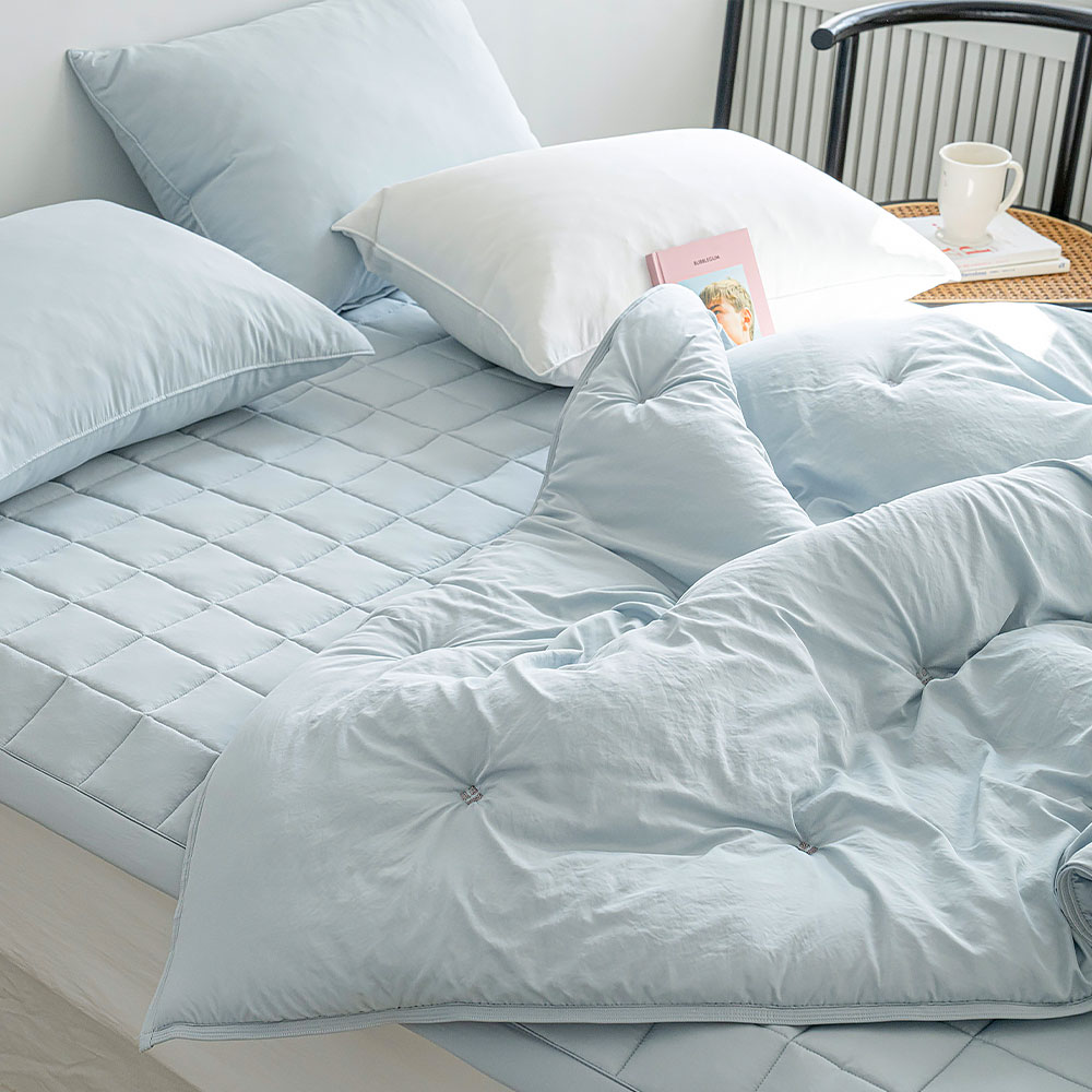 마이컬렉션 아토피 알러지케어 침대패드 SS 먼지없는 국내산 누빔패드 고정밴드